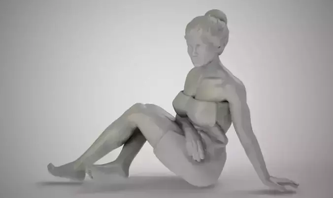 Baths woman 3D print model