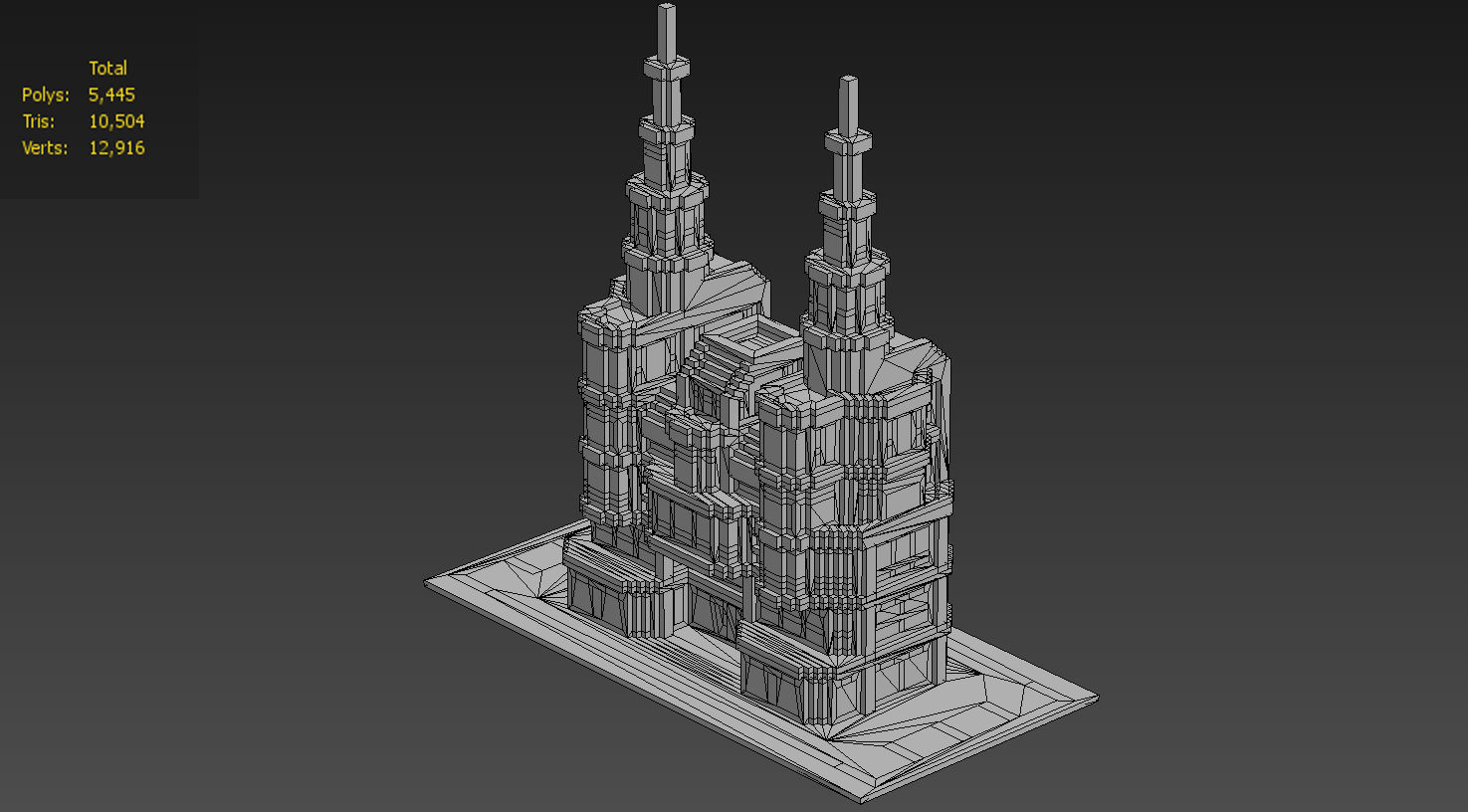 House Voxel - 31 Low-poly 3D model_4