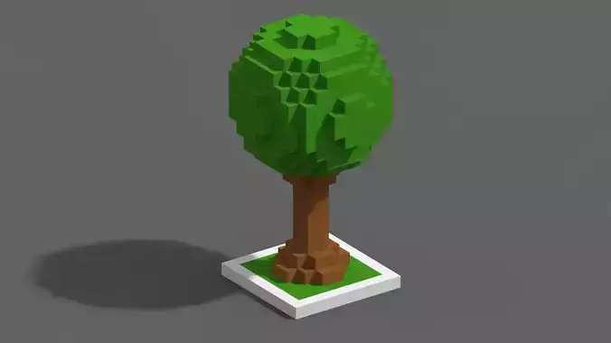 Tree Voxel - 1 Low-poly 3D model Tree Voxel - 1 Low-poly 3D model