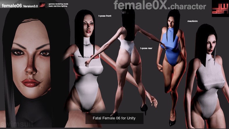 Fatal Female Mega Pack 3D Model Collection_12
