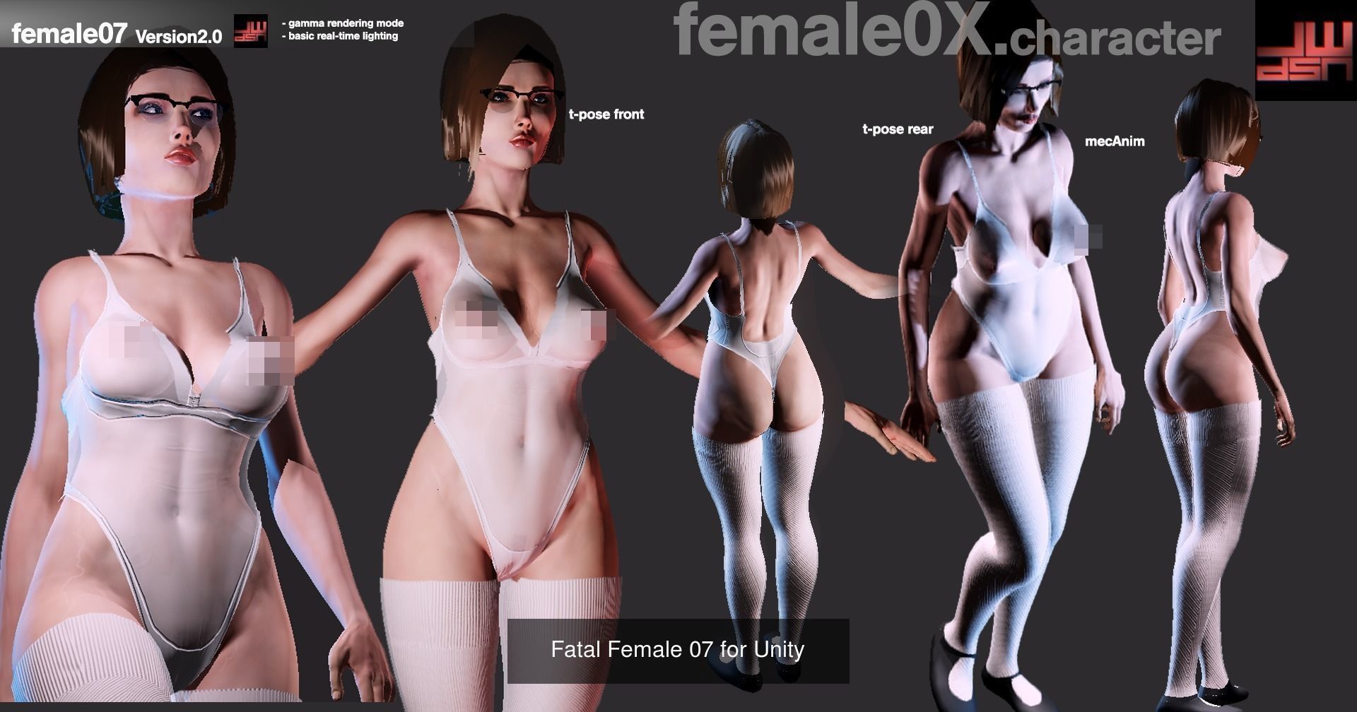 Fatal Female Mega Pack 3D Model Collection_11