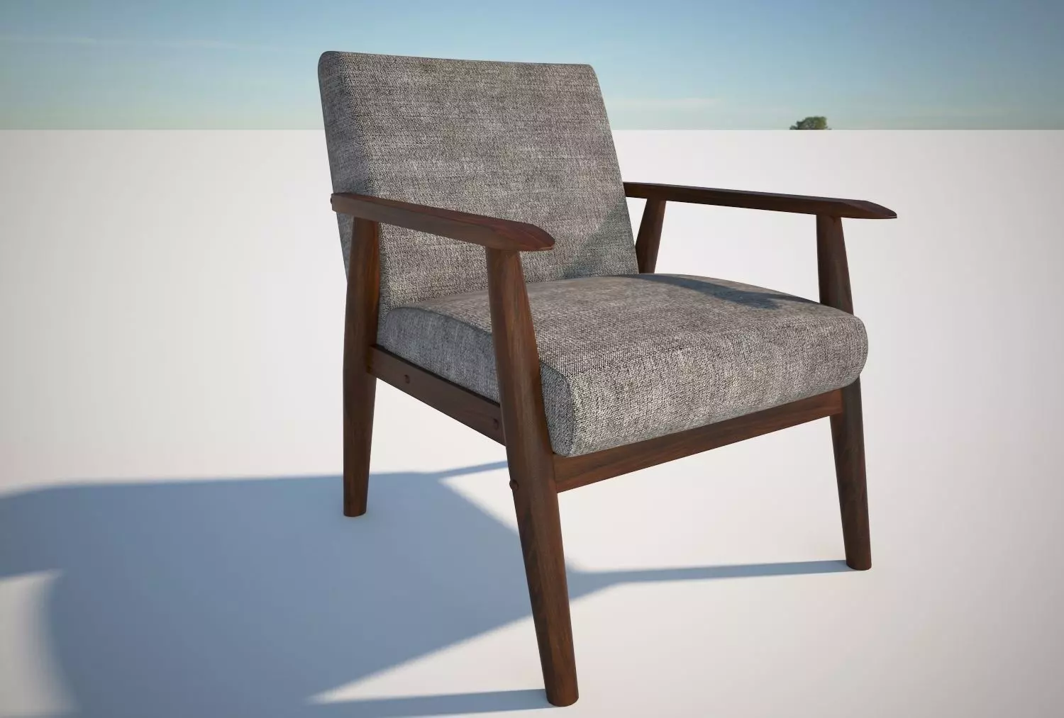 Cafe Chair Free low-poly 3D model