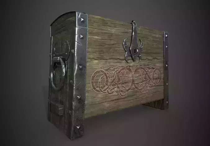 Viking chest 3D model