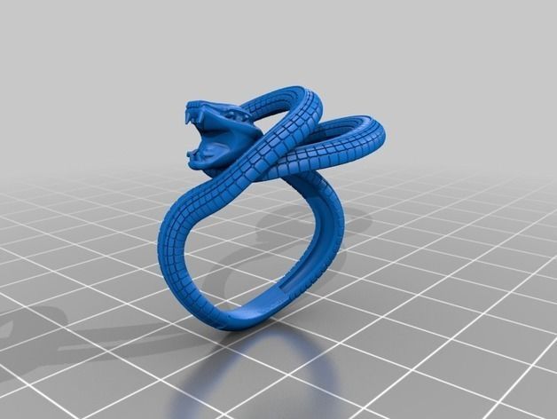 Snake Ring Free 3D print model_1