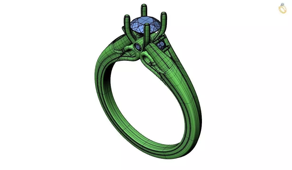 Engagement ring -275 3D print model