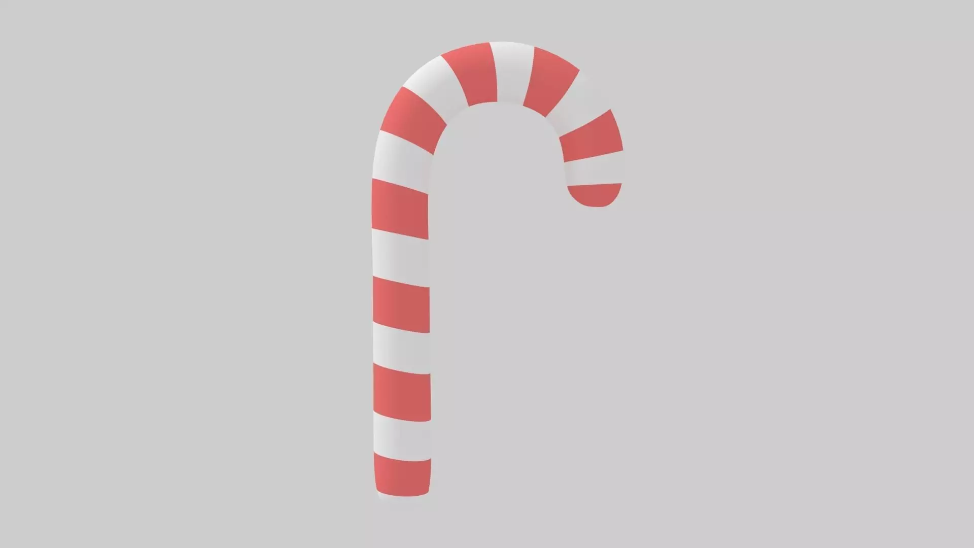 Candy Cane 3D model_0