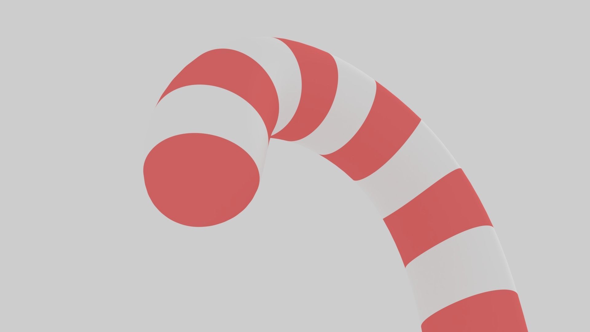 Candy Cane 3D model_2