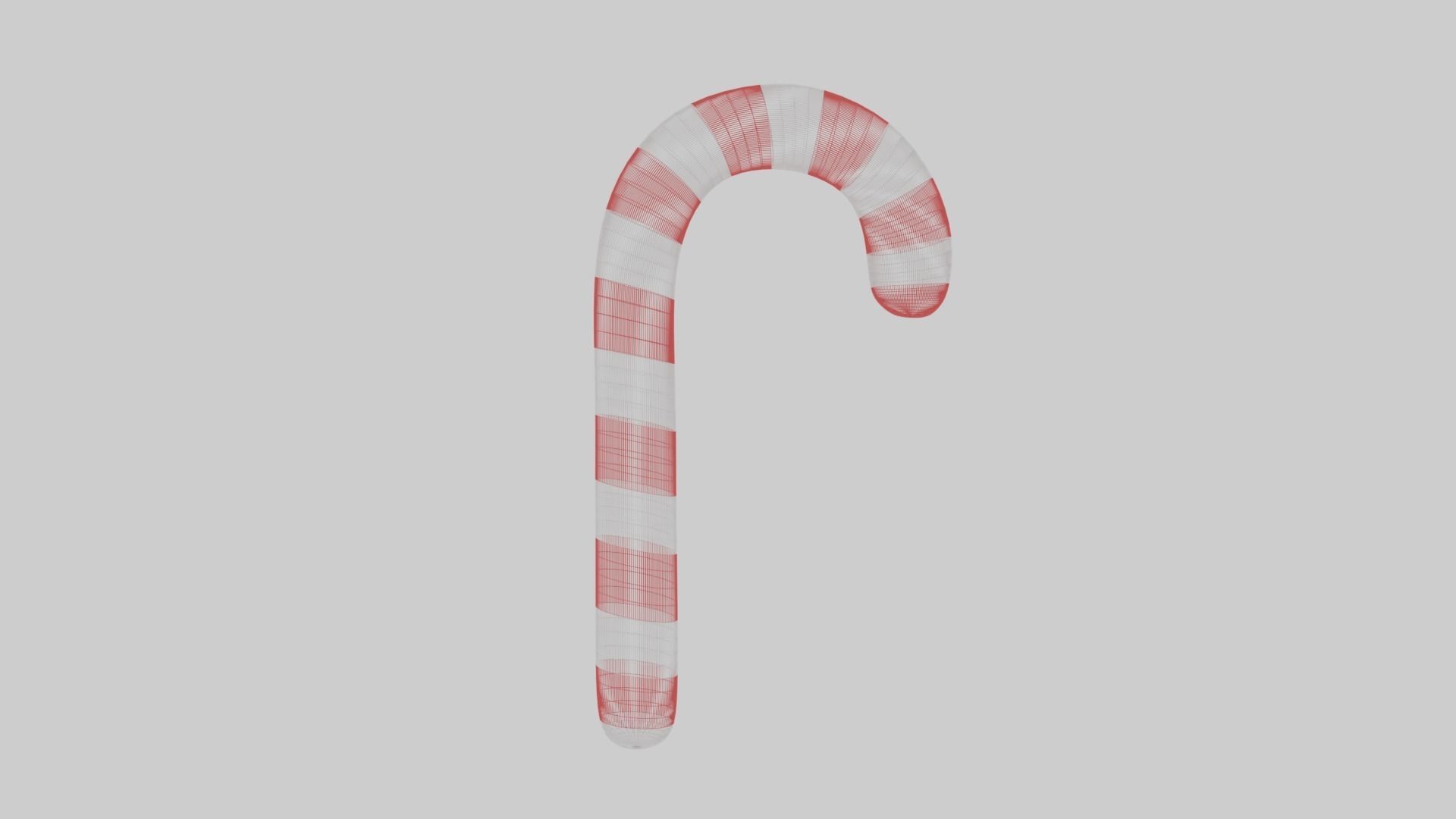 Candy Cane 3D model_6