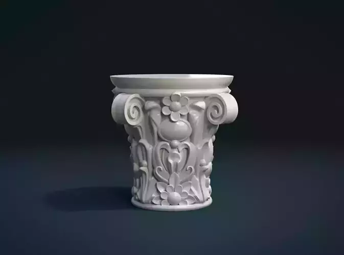 Print ready Column Capital 3D print model