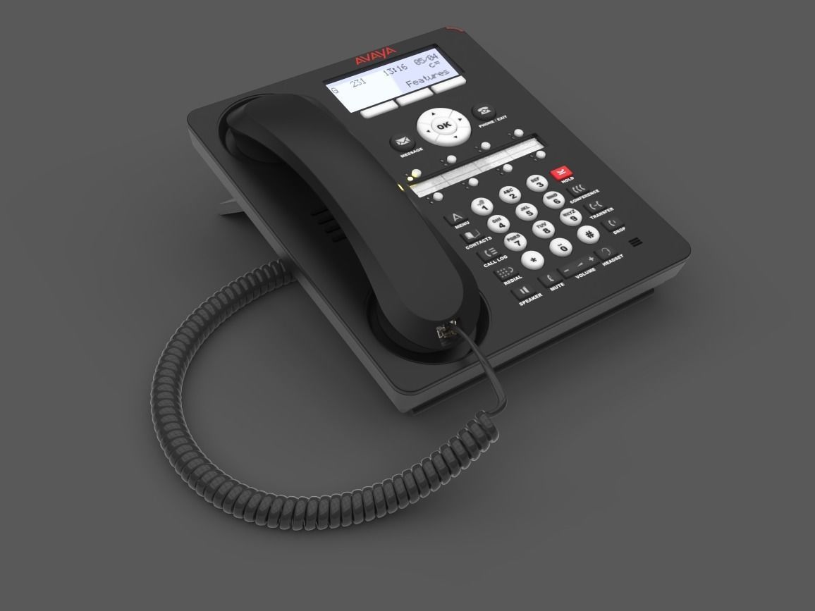 Avaya 1408 Telephone 3D model_3