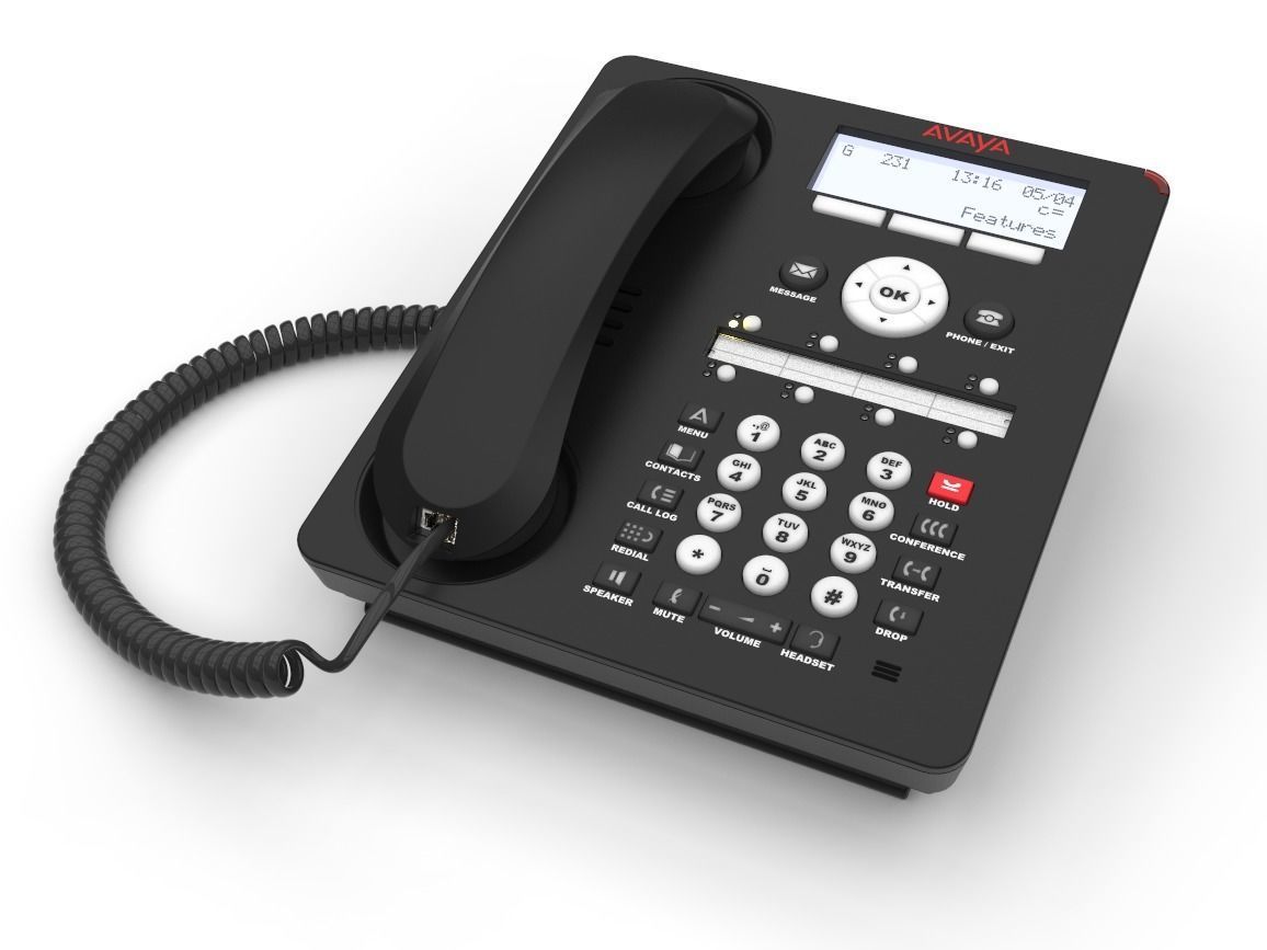 Avaya 1408 Telephone 3D model_9