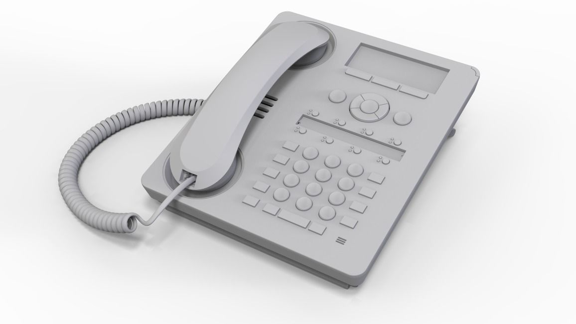 Avaya 1408 Telephone 3D model_4