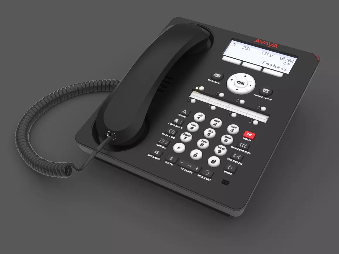 Avaya 1408 Telephone 3D model_0