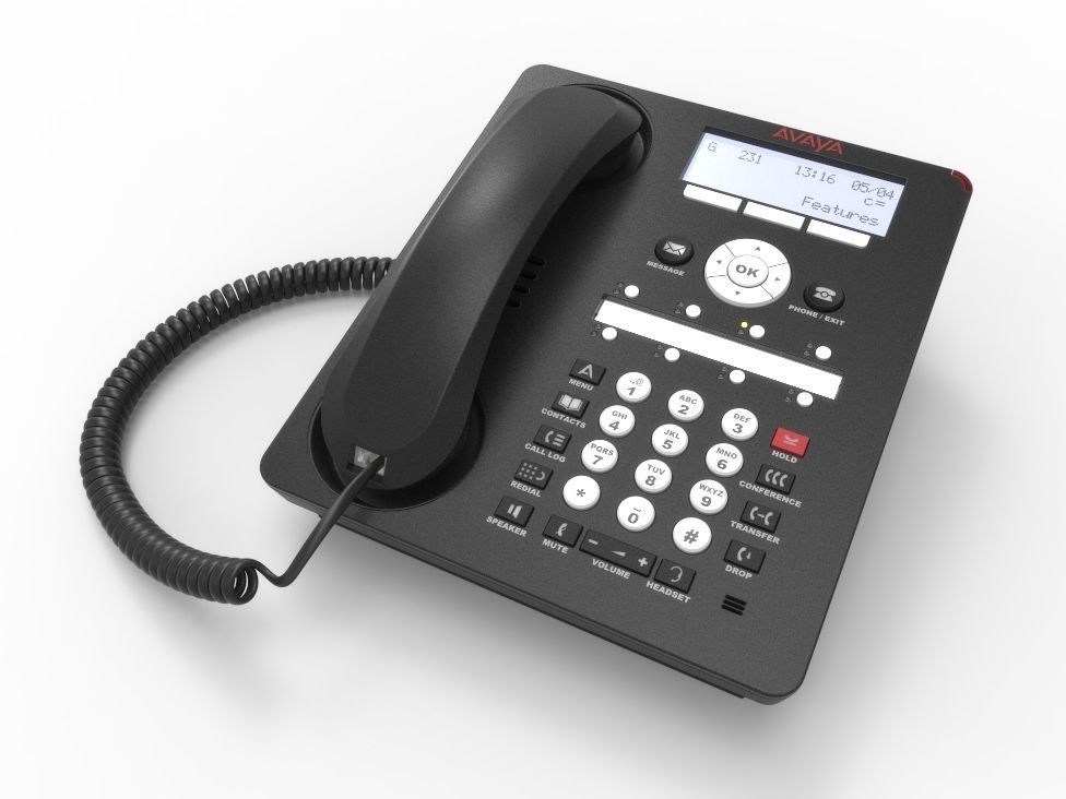 Avaya 1408 Telephone 3D model_10