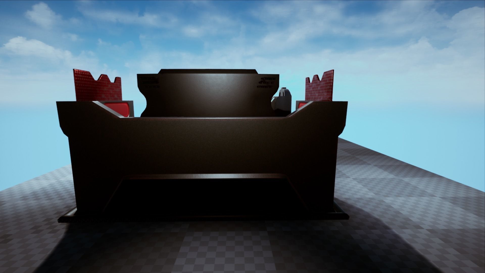 Sci Fi Computer Station Low-poly 3D model_6