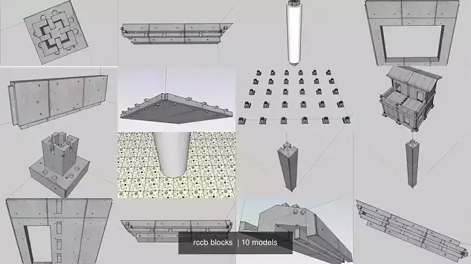 rccb blocks  3D Model Collection