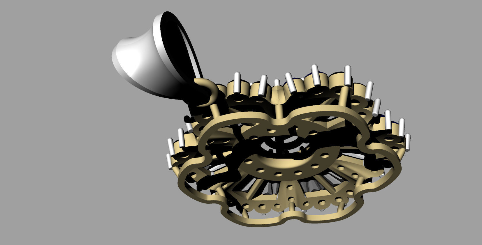 3d printable sun pendant jewelry 3D print model_5