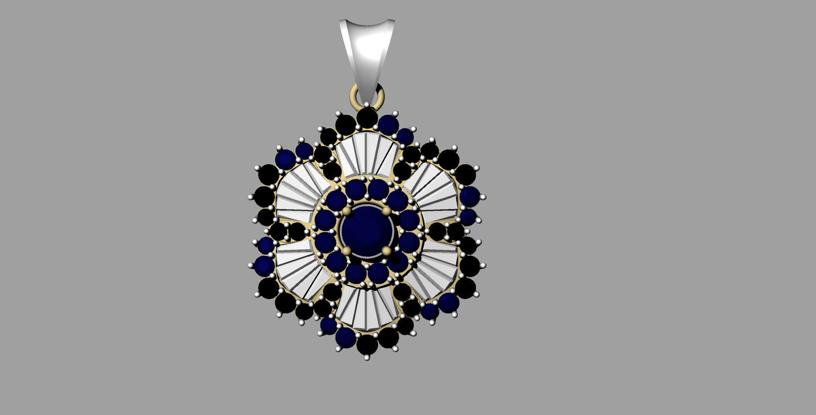 3d printable sun pendant jewelry 3D print model_1
