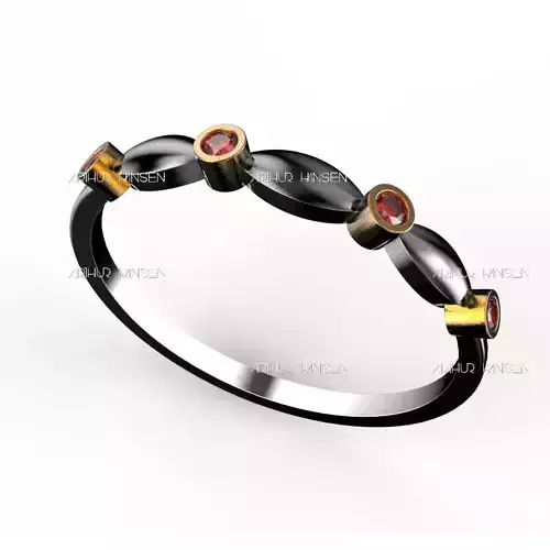 Milgrain 130 BEZEL Half-Band