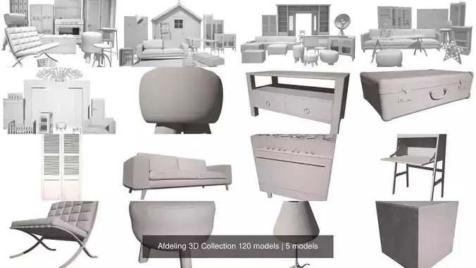 Afdeling 3D Collection 120 models