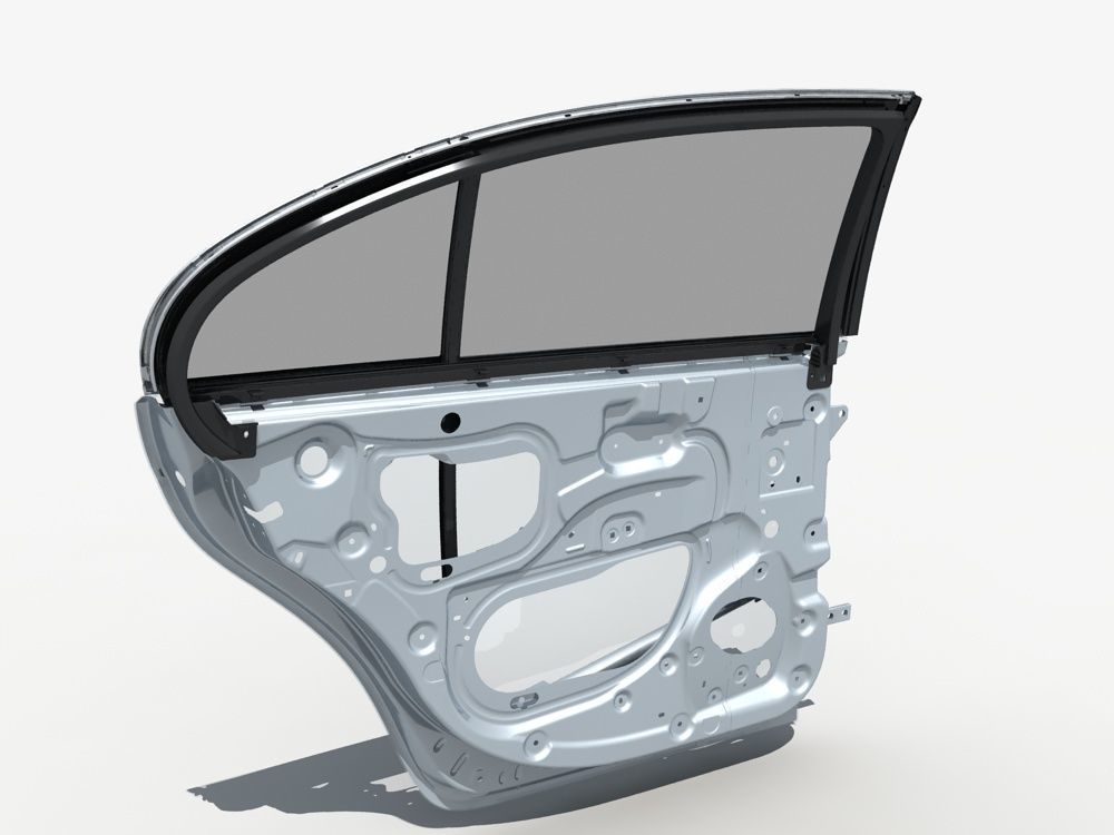 Car Door Structure 02 3D model_3