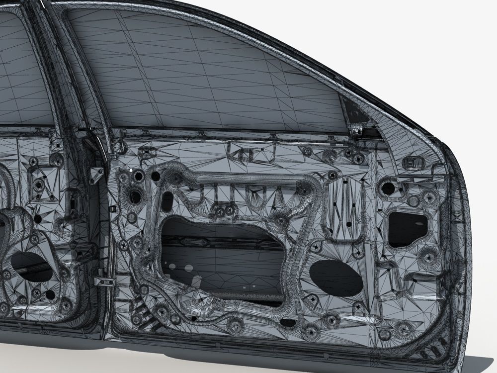 Car Door Structure 03 3D model_8
