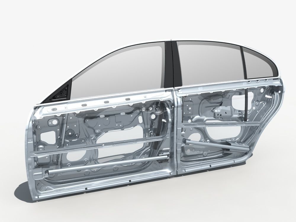 Car Door Structure 03 3D model_1