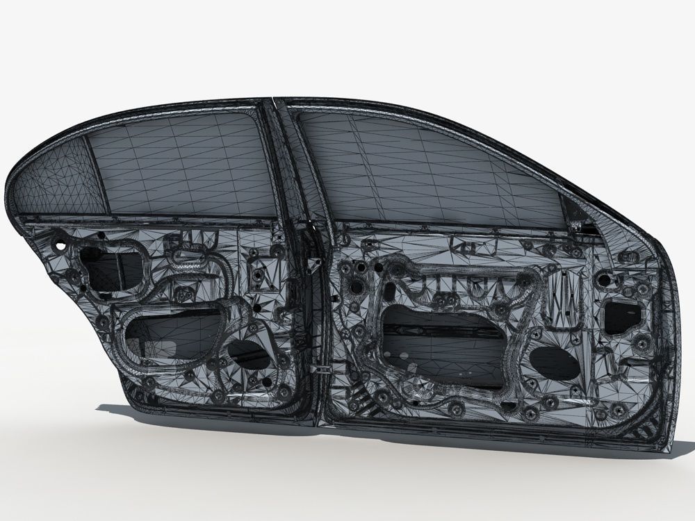 Car Door Structure 03 3D model_7