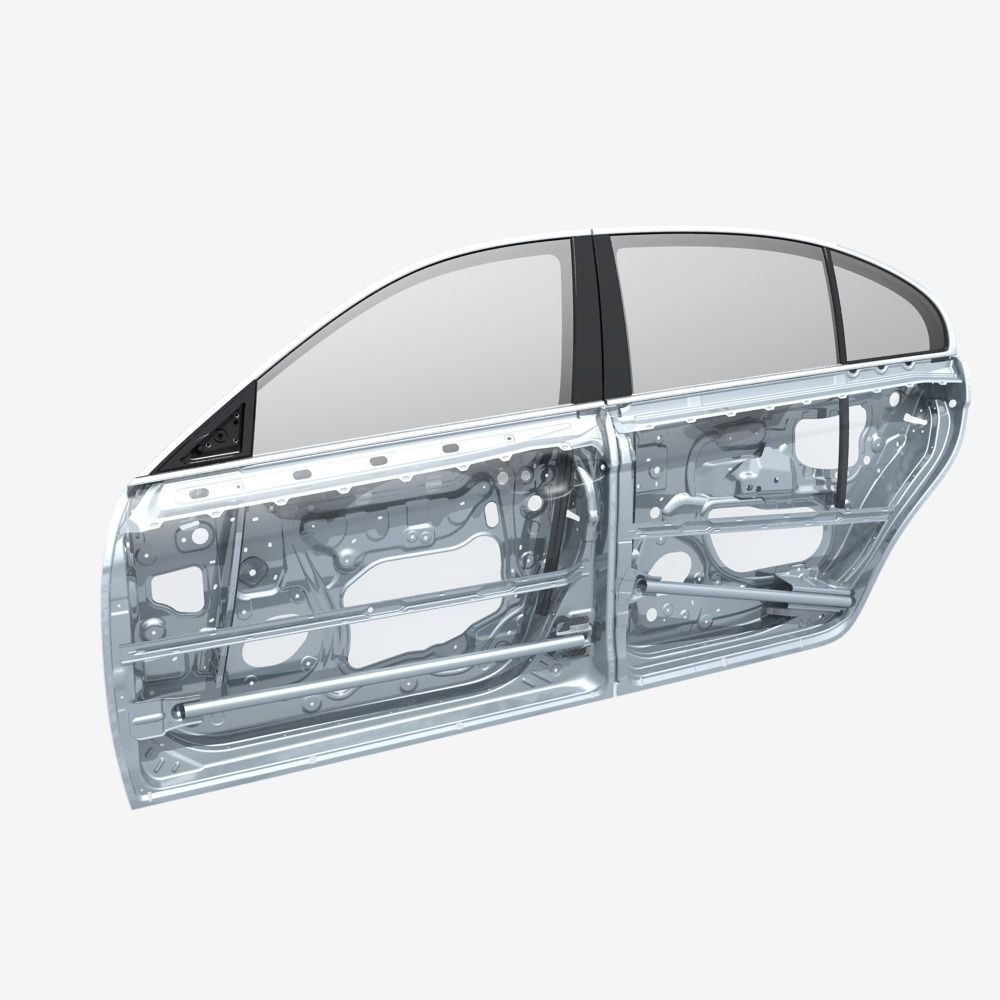 Car Door Structure 03 3D model_9