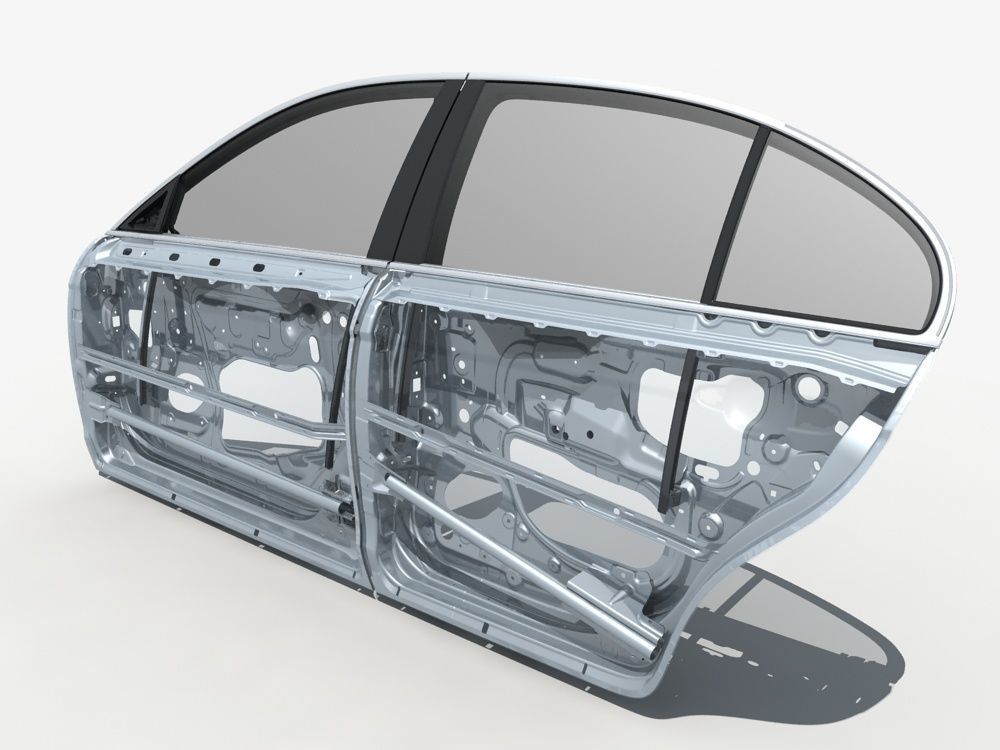 Car Door Structure 03 3D model_2