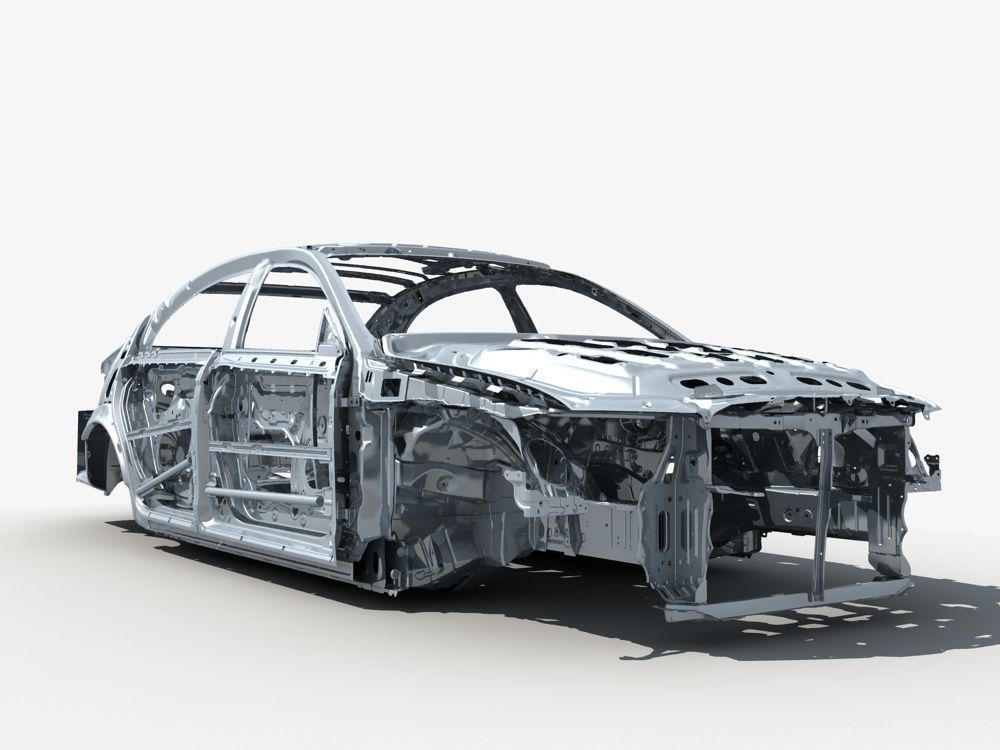 Car Frame 01 3D model_5
