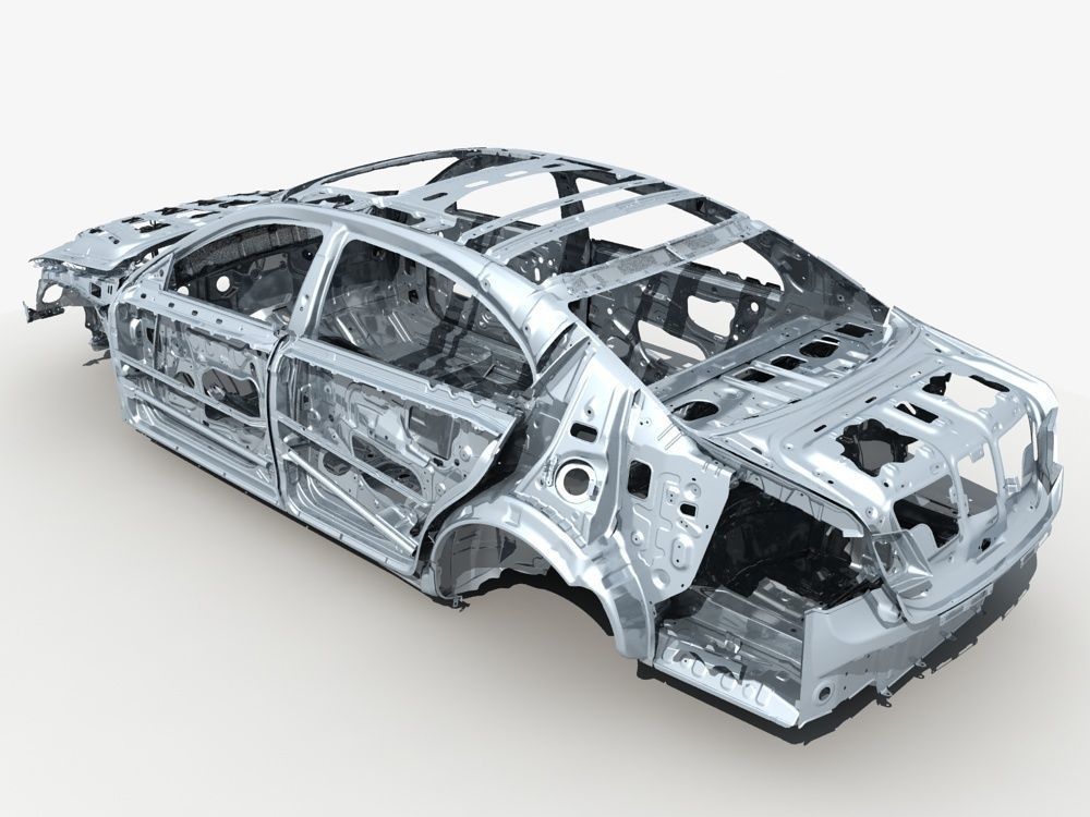 Car Frame 01 3D model_2