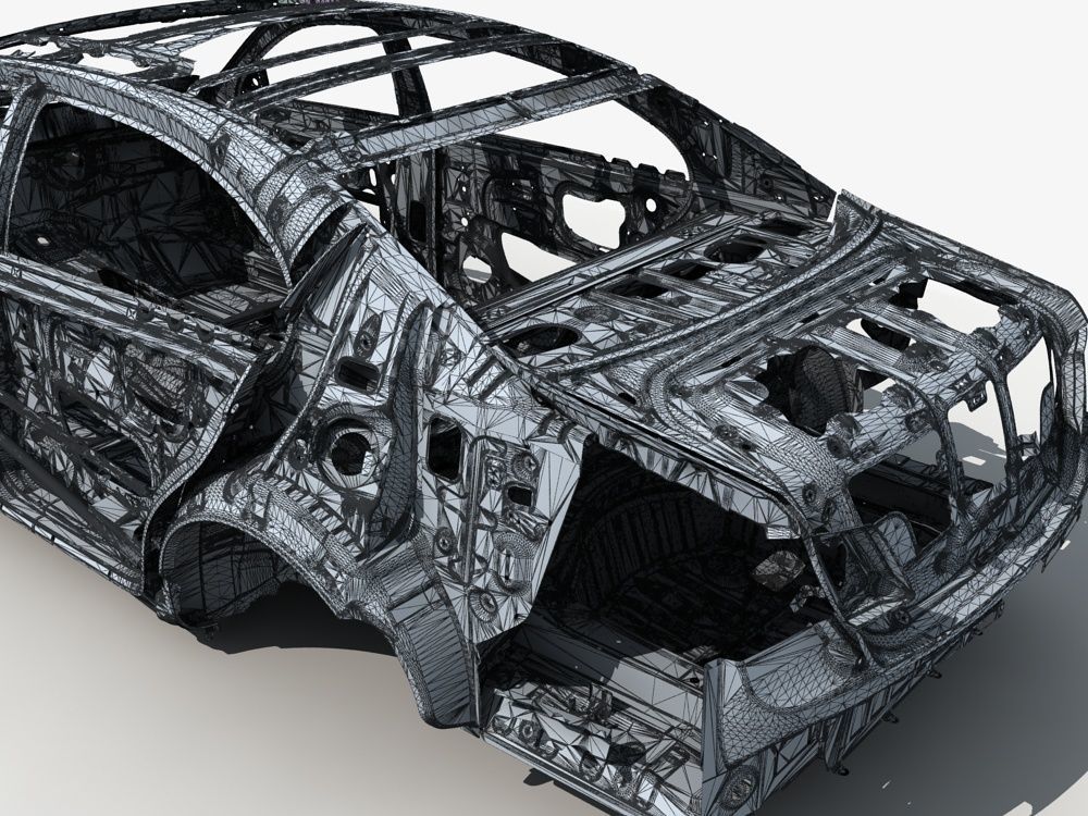 Car Frame 01 3D model_17