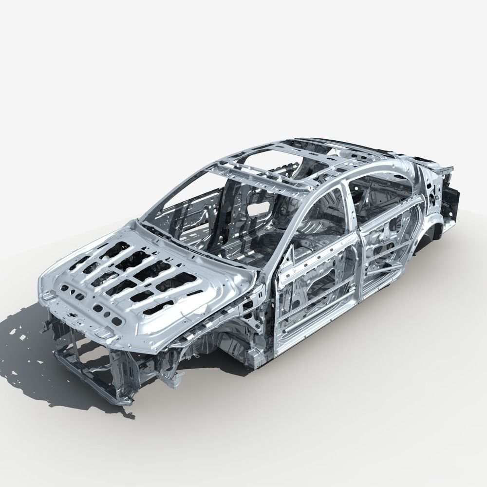 Car Frame 01 3D model_9