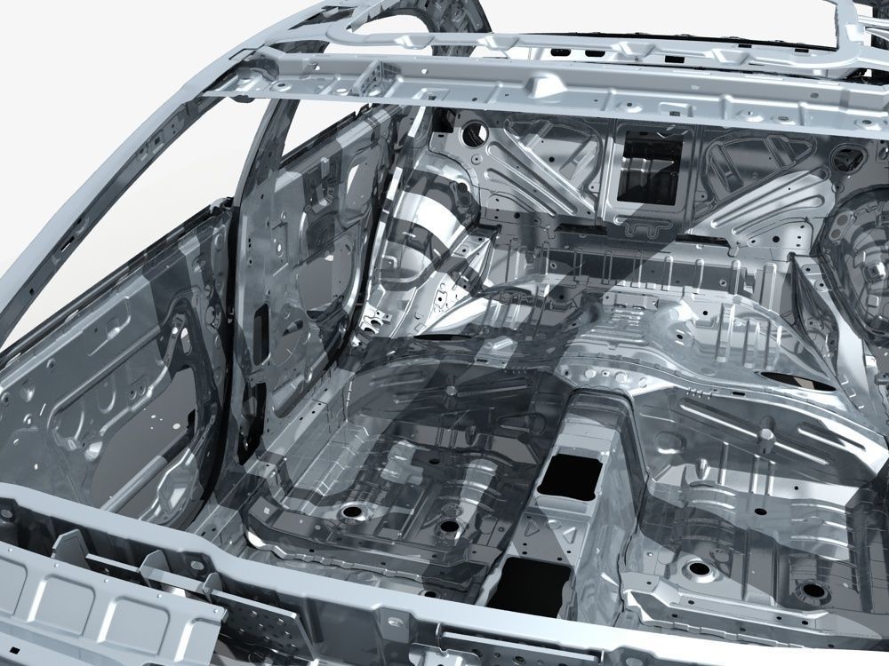 Car Frame 01 3D model_13