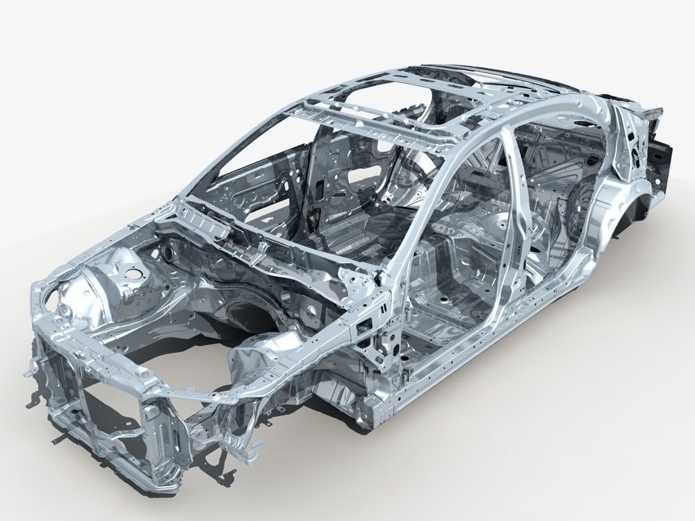 Car Frame 01 3D model_12