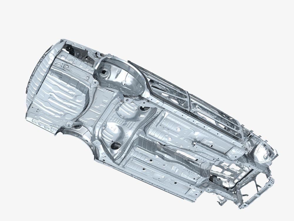 Car Frame 01 3D model_7