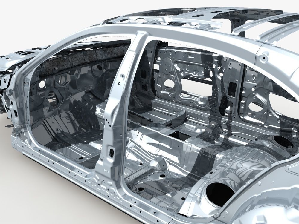 Car Frame 01 3D model_10