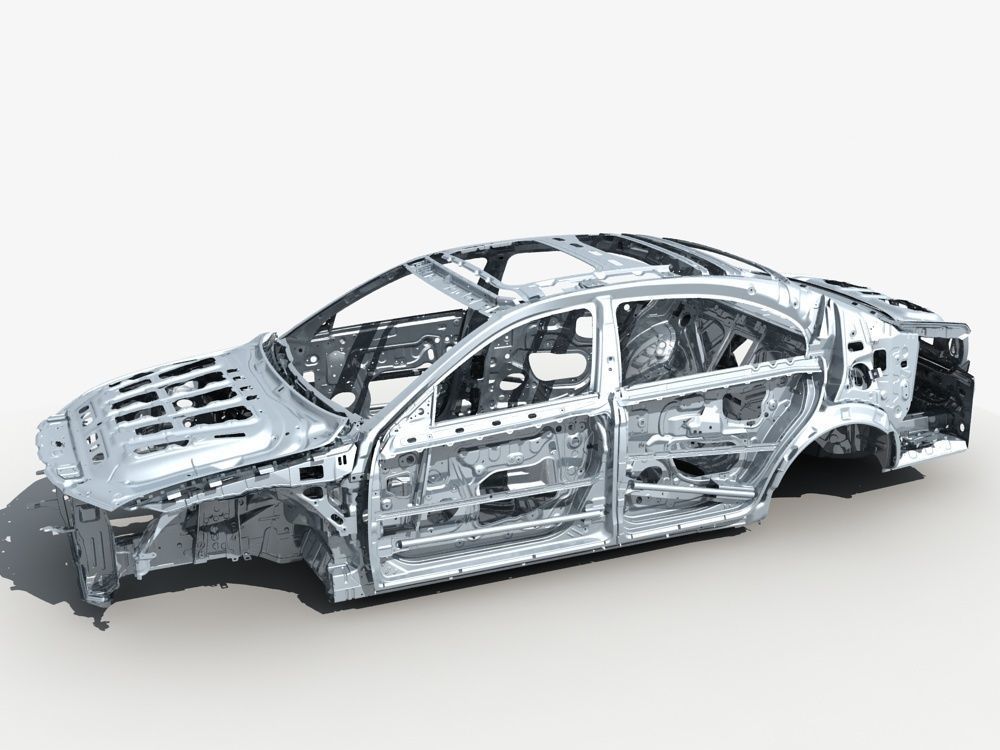 Car Frame 01 3D model_1