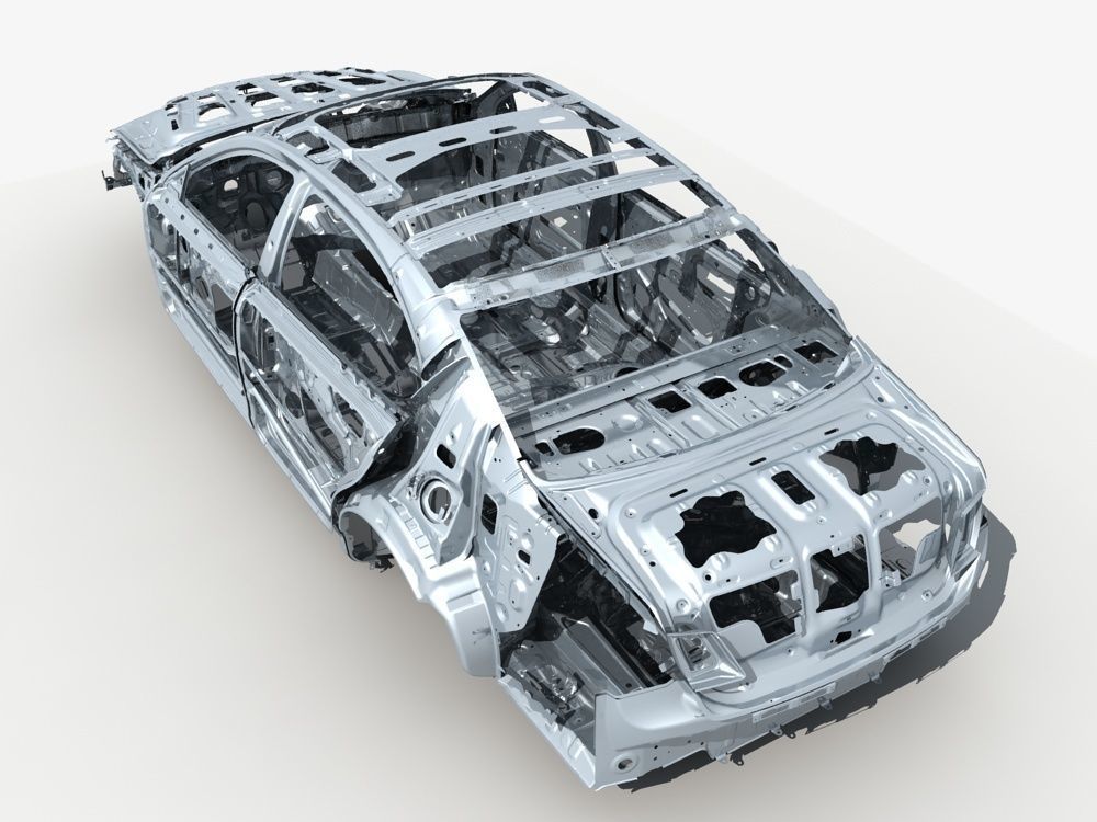 Car Frame 01 3D model_3