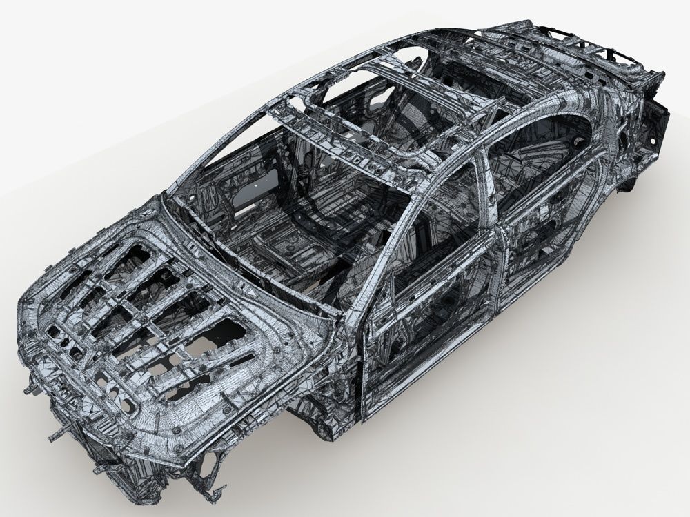 Car Frame 01 3D model_15