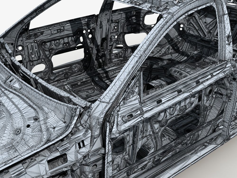 Car Frame 01 3D model_16