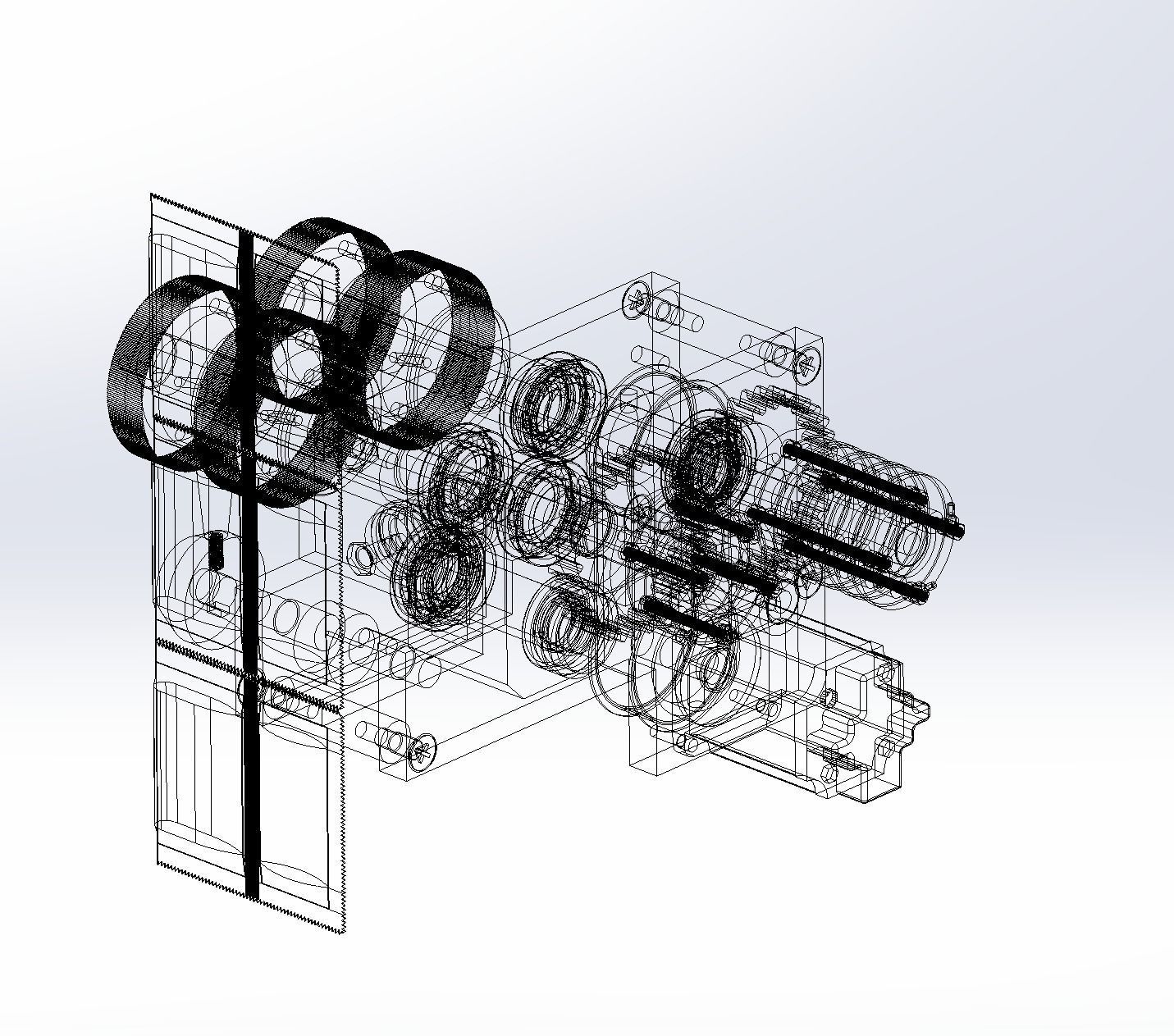 Bag-type product roller conveying mechanism 3D model_10