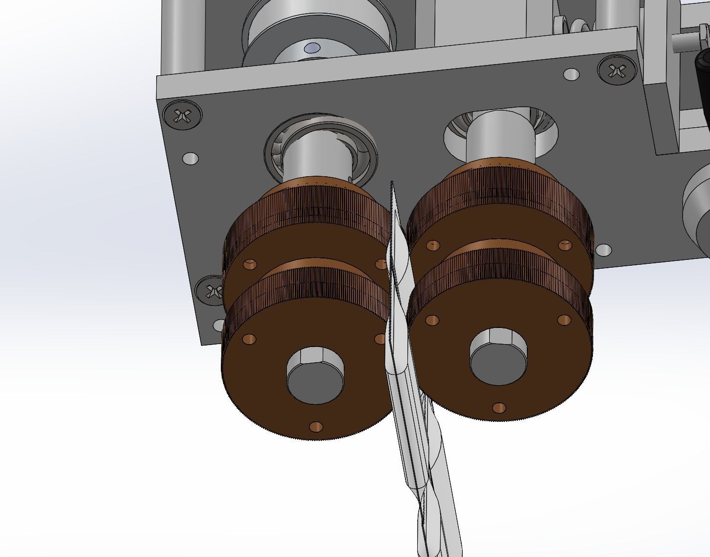 Bag-type product roller conveying mechanism 3D model_8