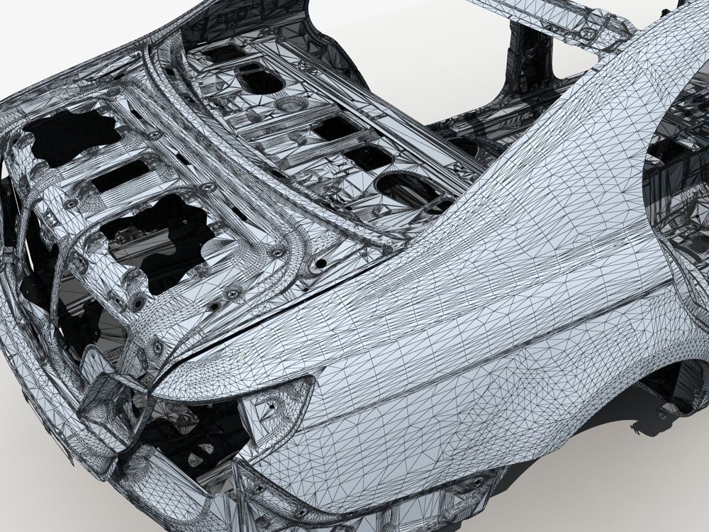 Car Frame 03 3D model_16