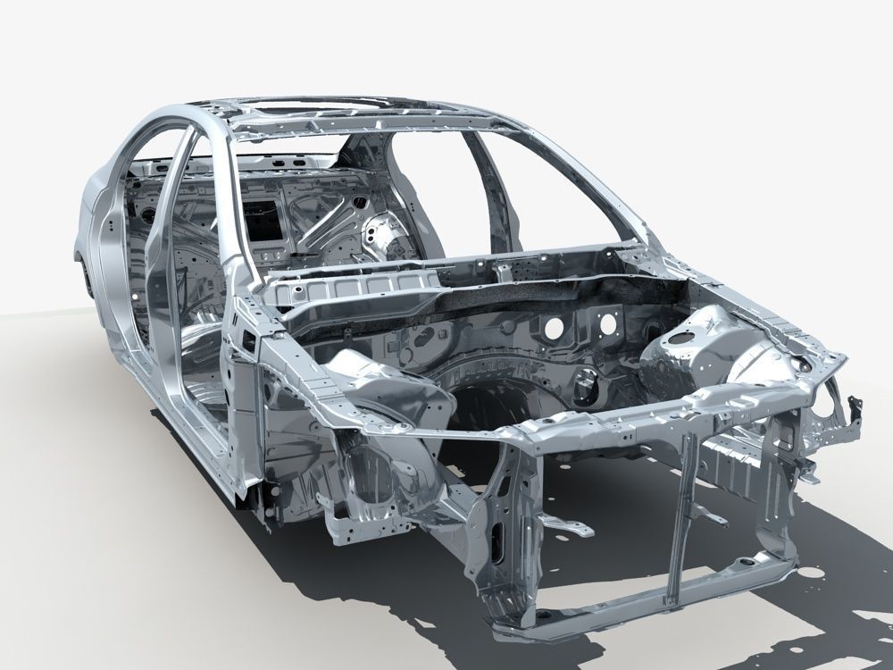 Car Frame 03 3D model_5