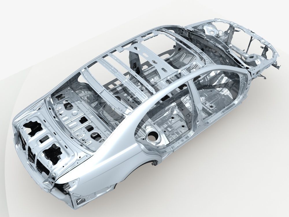 Car Frame 03 3D model_4