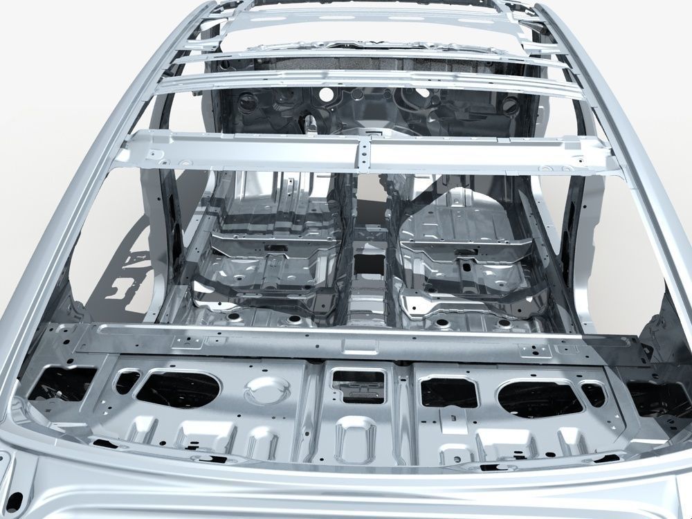 Car Frame 03 3D model_13