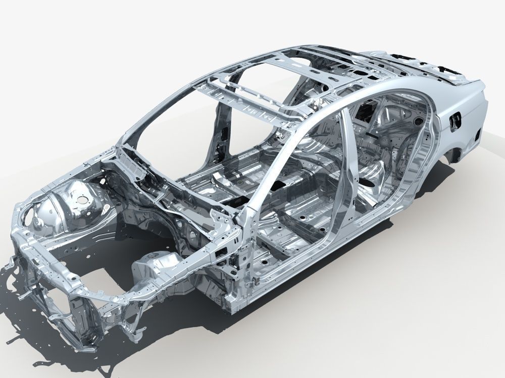 Car Frame 03 3D model_1