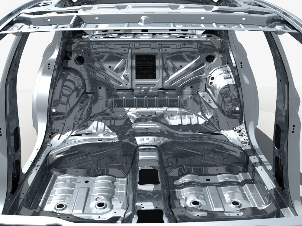 Car Frame 03 3D model_12